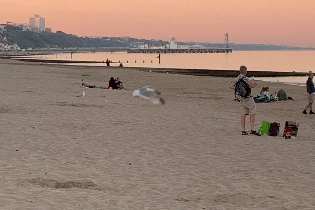 Bournemouth Nr Town Beach Train Coach Shops Lovely Entire Apartment Allows Quiet Good Dogs 外观 照片